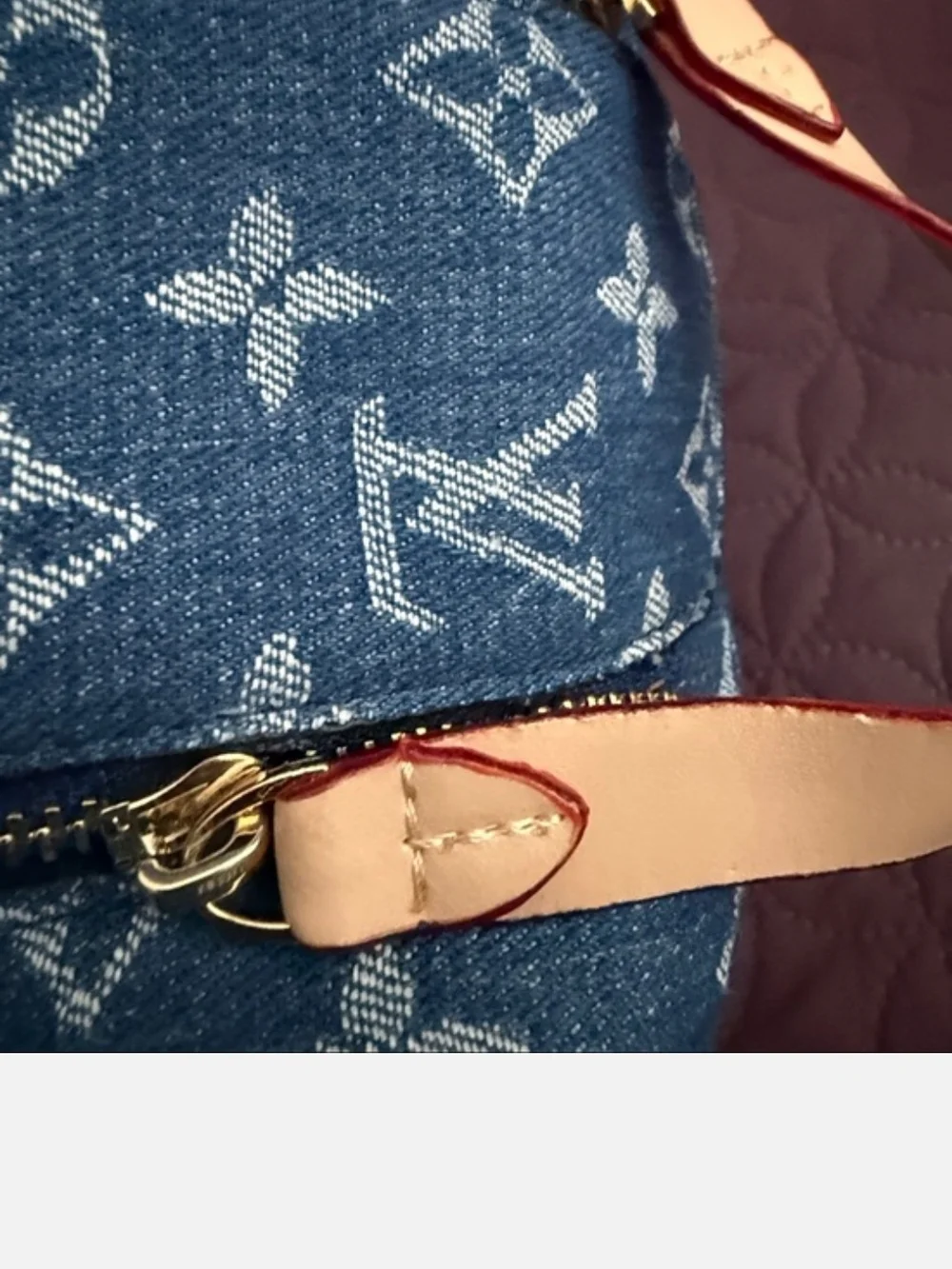 LV LIKENESS Blue Monogram Denim Cosmetic Pouch